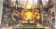 Fantasy City Fire festival Scene Playmat from CoolStuffInc.com (used)